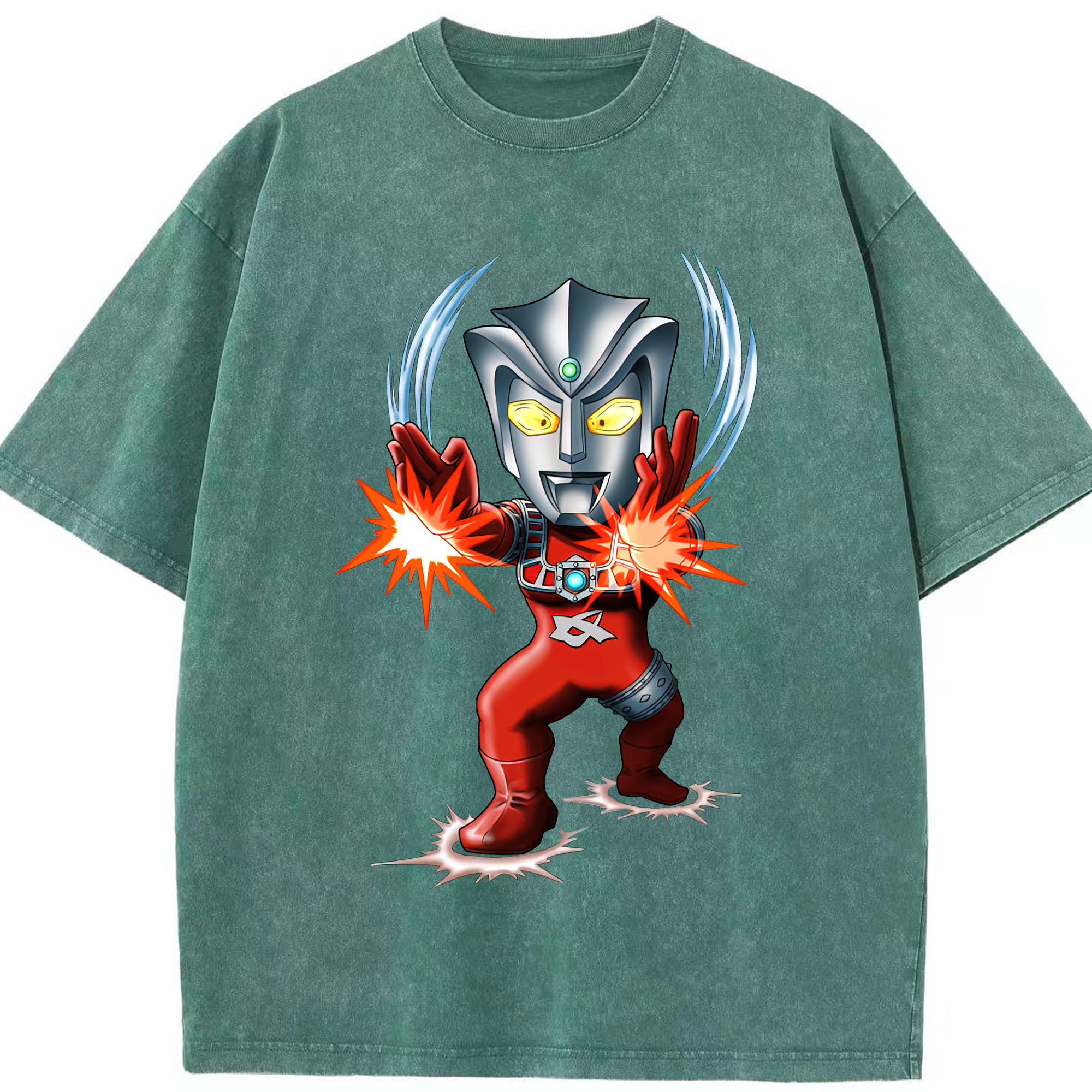 （画像用） ウルトラマン Ultraman 綿100% ヴィンテージ風 半袖Tシャツ（フロントプリント）